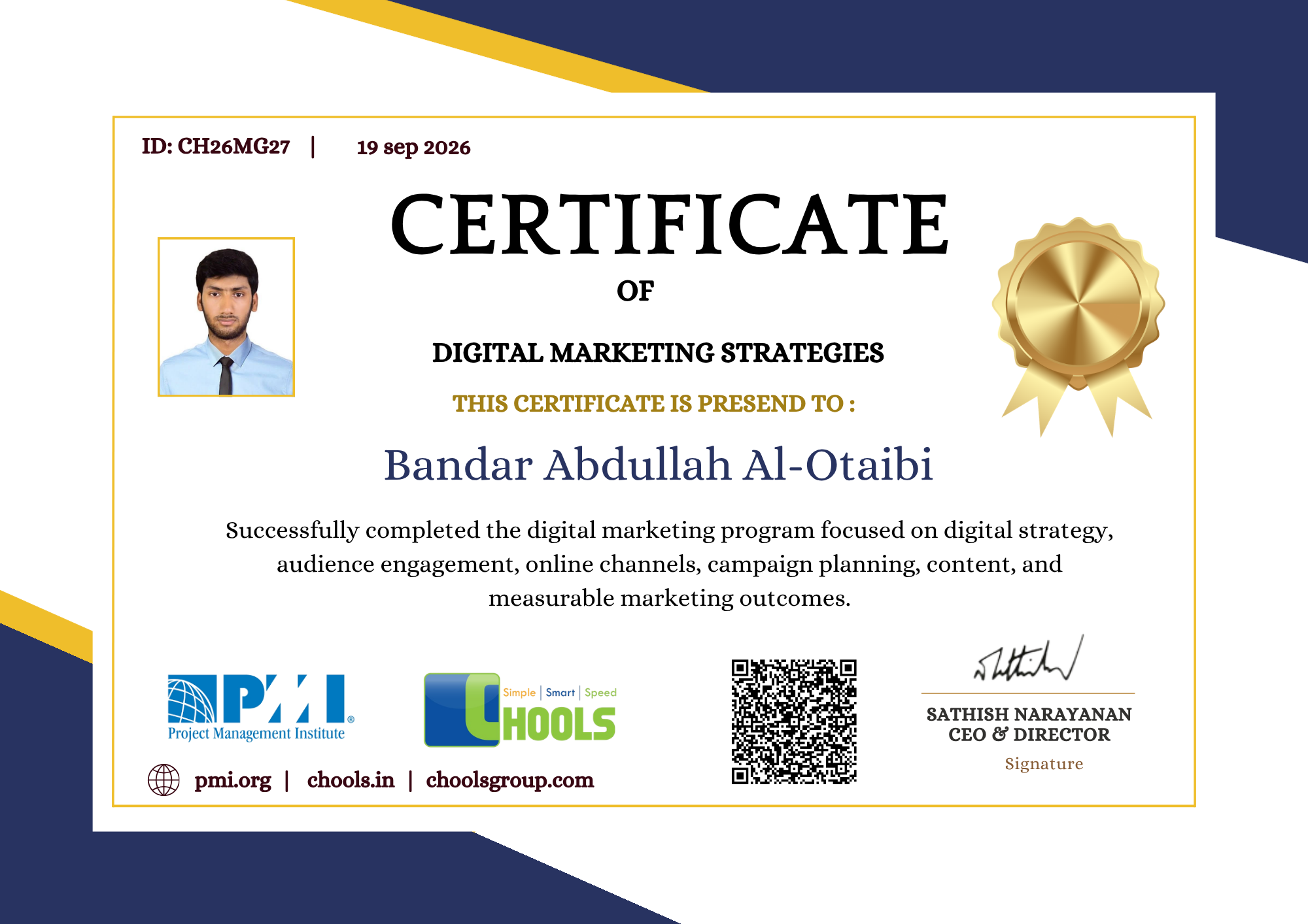 Management Programs Certificate